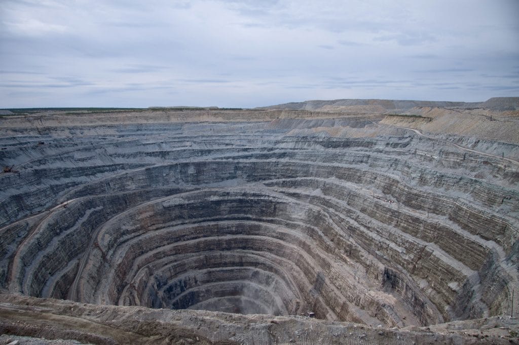 natural diamond mine